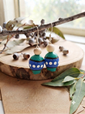 Torres Strait – Hand-Painted Aboriginal Art Gumnut Earrings