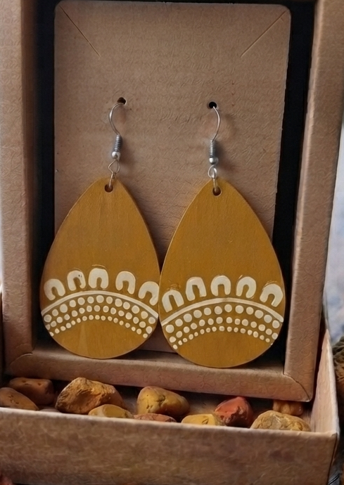 Yellow Ochre - Large Teardrop