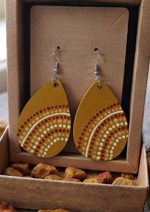 Yellow Ochre - Large Teardrop 2