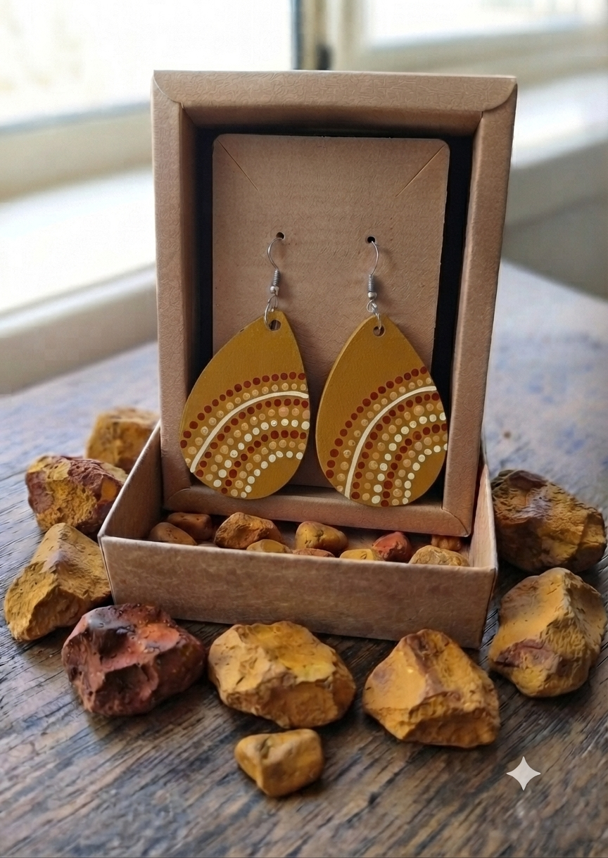Yellow Ochre - Large Teardrop 2